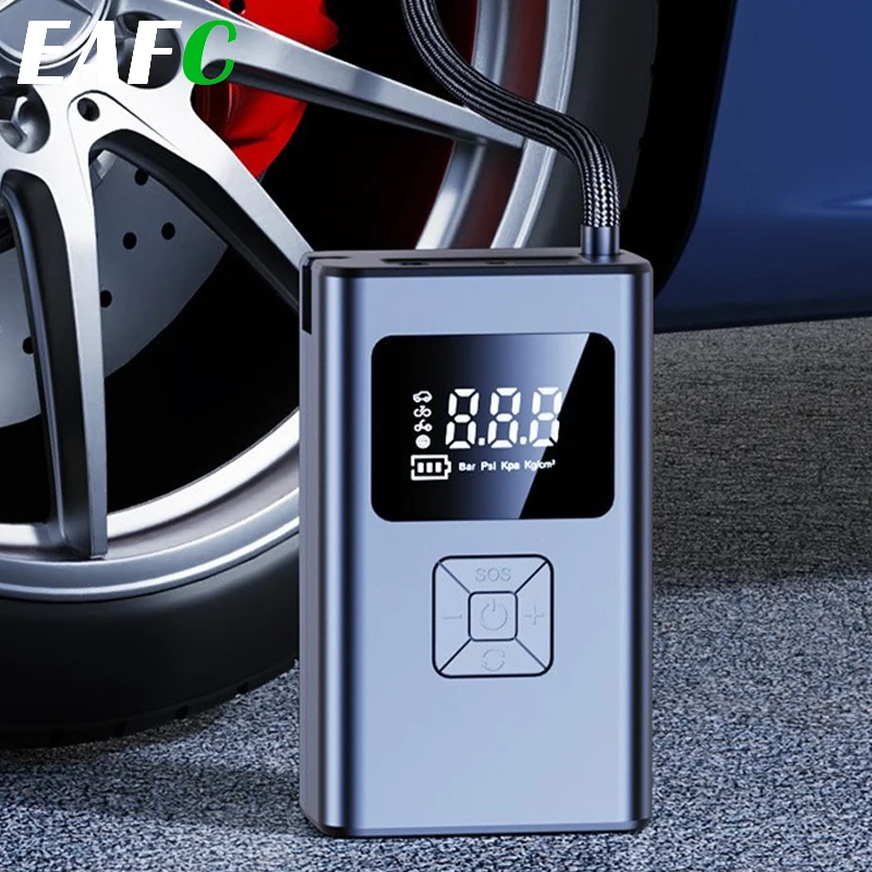 

EAFC 4000 мАч автомобильный воздушный компрессор 12 В режим двойного назначения беспроводной насос для накачивания шин для мотоцикла, велосипеда, лодки, автоматические шарики для шин