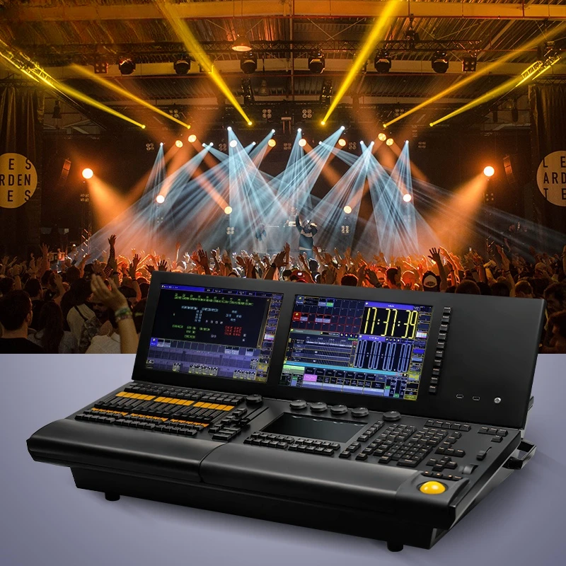 Profissional Stage Light Controller, DJ Iluminação Console, Fader Wing, DMX 512, MA2 no PC