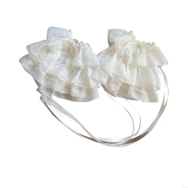 39BCマルチレイヤーレースアームスリーブコスチューム写真とファッションの衣装