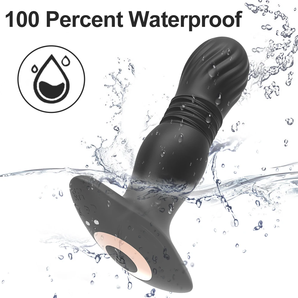 남성 압박 전립선 마사지기 APP 항문 진동기, 텔레스코픽 진동 엉덩이 플러그, 성인 용품, 남성 게이용 섹스 토이