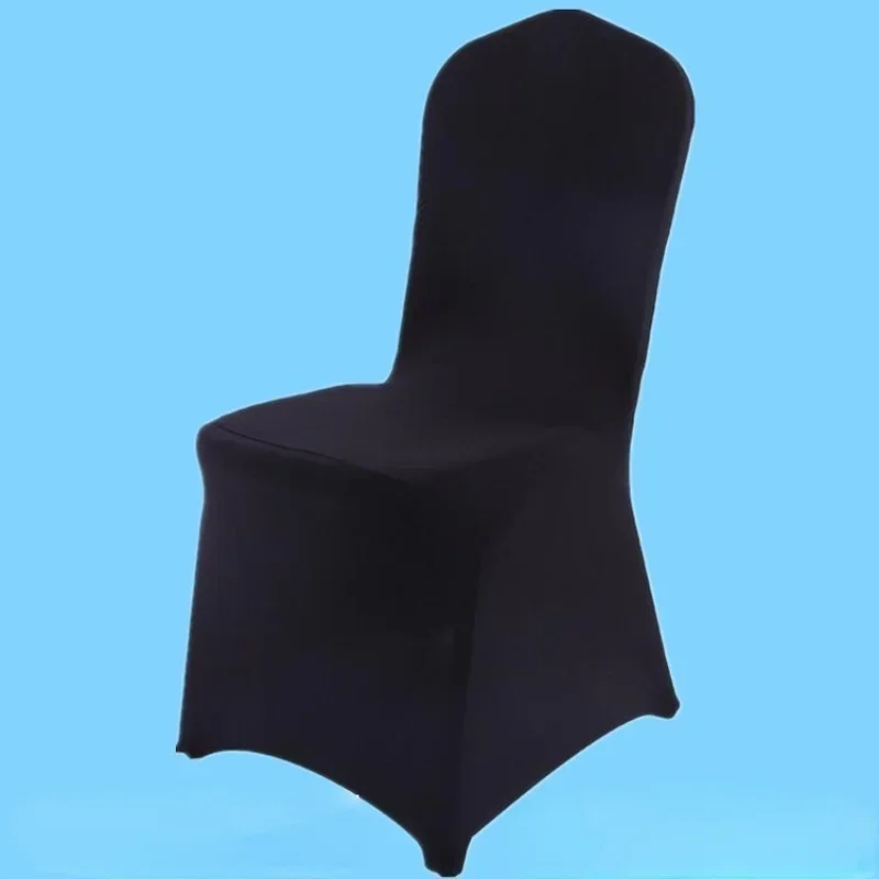 DD 100pcs Stretch Polyester Chair Cover Wedding Hotel Chaircovers Banquet Thickening Universal One-piece Wedding Chair Cover