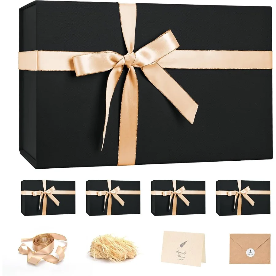 

Lar Gift ox 14"x8.5"x4.5" Cristmas Gift oxes wit Lids for Prents for Anry Wedding Proposal irtday Gift oxes wit Sredded Filler