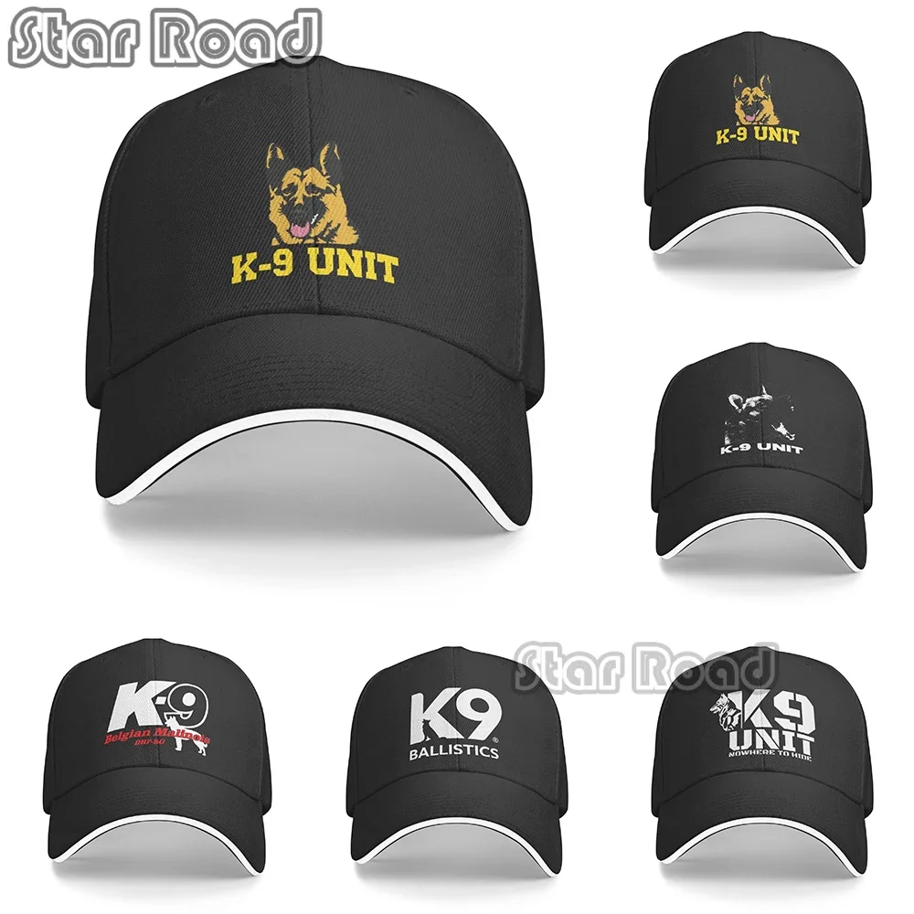 

2024 New Arrival K9 Unit Malinois Trucker Hat Men Women Custom Adjustable Unisex Belgian Shepherd Dog Baseball Cap Spring