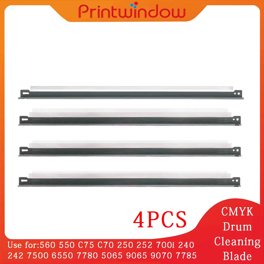1 conjunto de 4 peças lâmina de limpeza de tambor cmyk para xerox 560 550 c75 c70 250 252 700i 240 242 7500 6550 7780 5065 9065 9070 7785