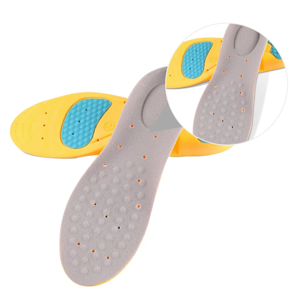 

1 Pair High-Elastic Memory Insoles Thicken Breathable Shock-Absorbing Sports Cushion Pads For Running Basketball Long-Term