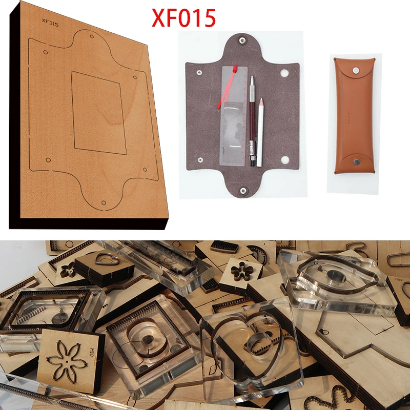 

New Japan Steel Blade Wooden Die Long Style Handbag Wallet Leather Craft Punch Hand Tool Cut Knife Mould pen bagXF015