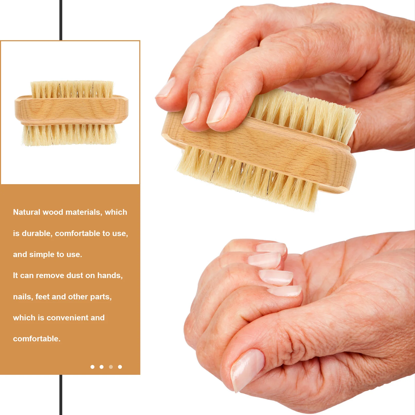 3 قطع من فرش الأظافر المريحة، متعددة المشاهد، مستلزمات صالون الأظافر في الحمام وغرفة النوم، فرشاة أظافر احترافية #3