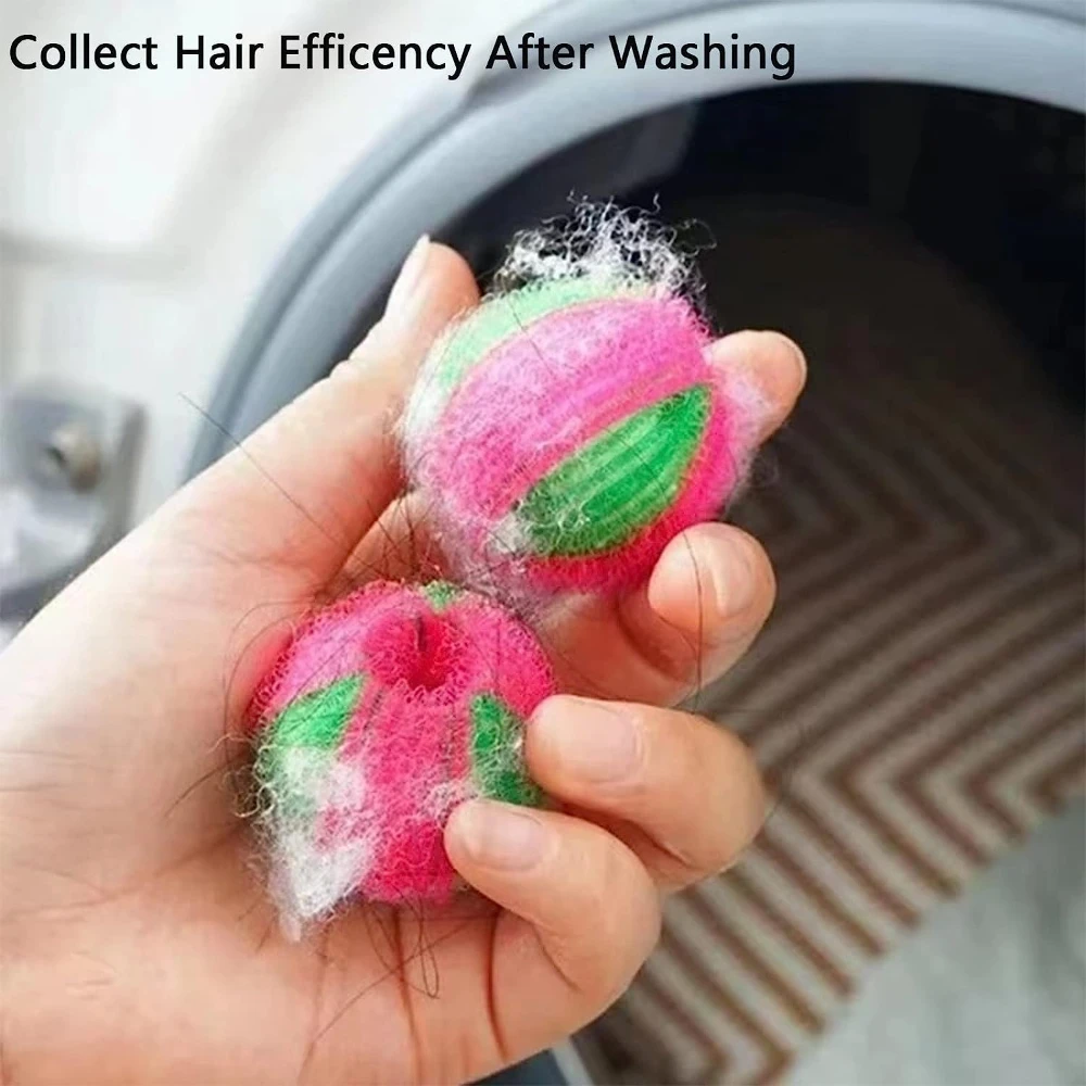 Nylon Hair Remover Laundry Balls Washing Machine Fluff Hair Catcher Lint Filter Laundry Ball Dirty Collection Cleaning Balls