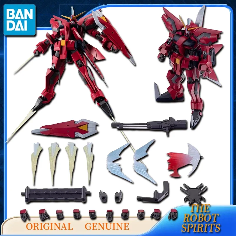 Bandai-Genuine Figuras de Ação Anime para Crianças, Modelo de Montagem Ornamentos, Brinquedos Originais, Genuine THE ROBOT SPIRD, GAT-X303 Presente