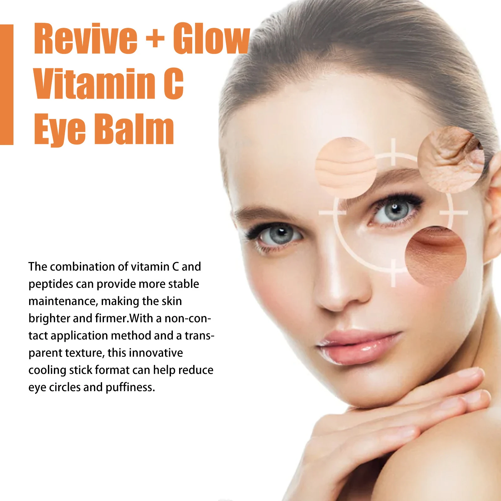 Vitamina c creme para os olhos vara anti-rugas hidratante bálsamo saco de olho remoção círculos escuros reduzir linhas finas anti inchaço creme para os olhos