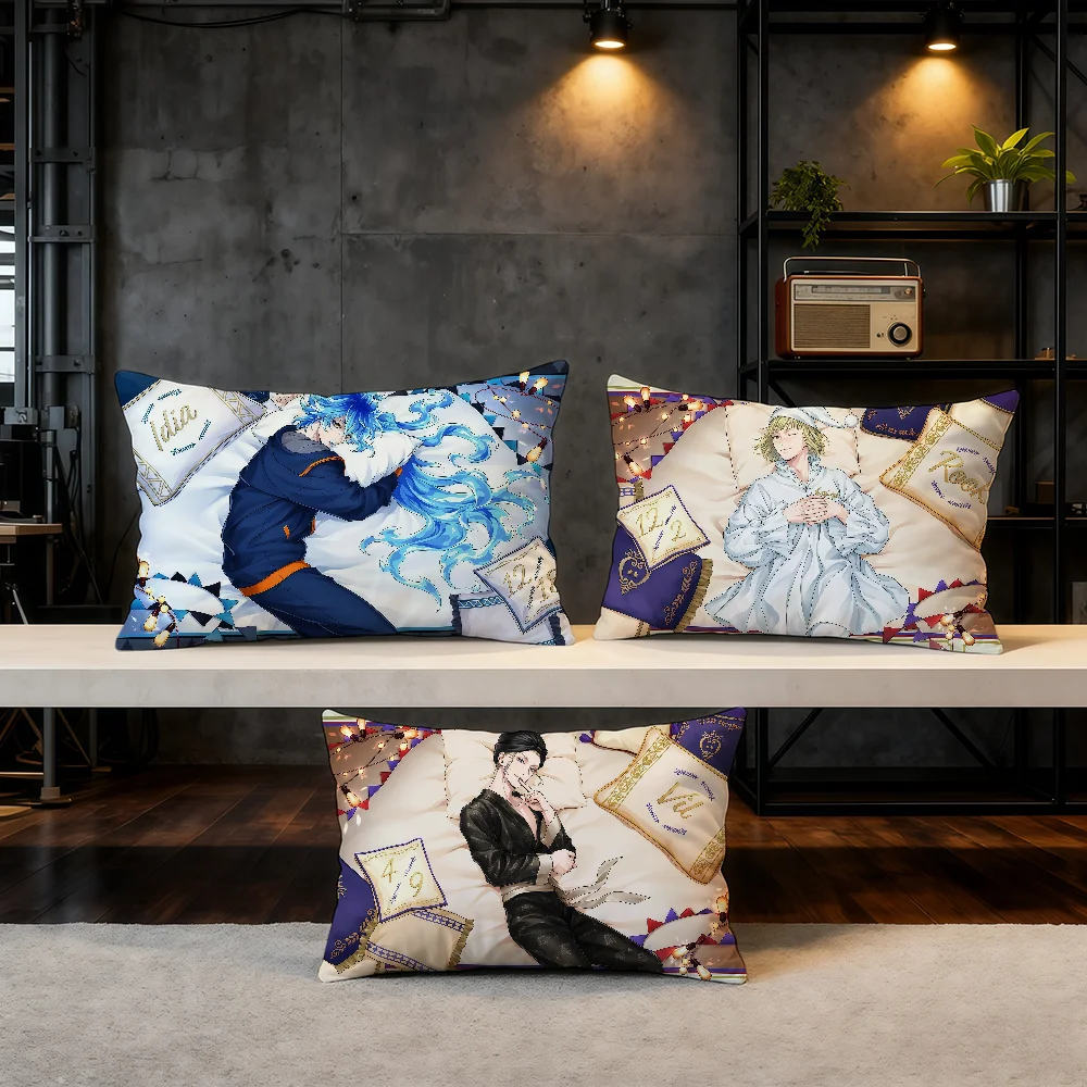 Juego T-Twisted-Wonderland funda de cojín de Anime producto Hit hogar sofá sala de estar funda de almohada decorativa suave de doble cara