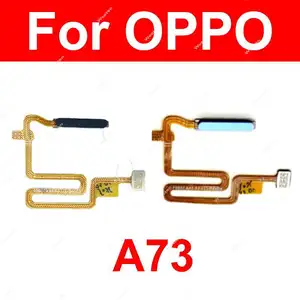 Bilashmart Fingerprint Sensor Flex Cable OPPO A73 5G CPH2161 Power Button Finger Print Sensor Touch Flex Ribbon Parts