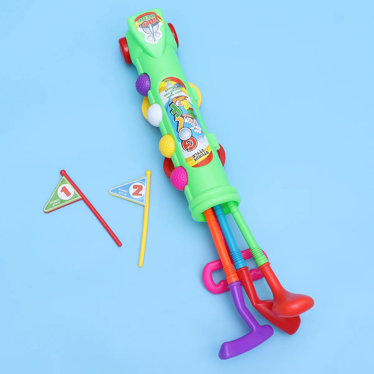 Ensemble de balles de Golf vert léger, éducatif pour enfants, jeu de sport amusant en plein air, Interaction Parent-enfant, tout-petits, intérieur et extérieur