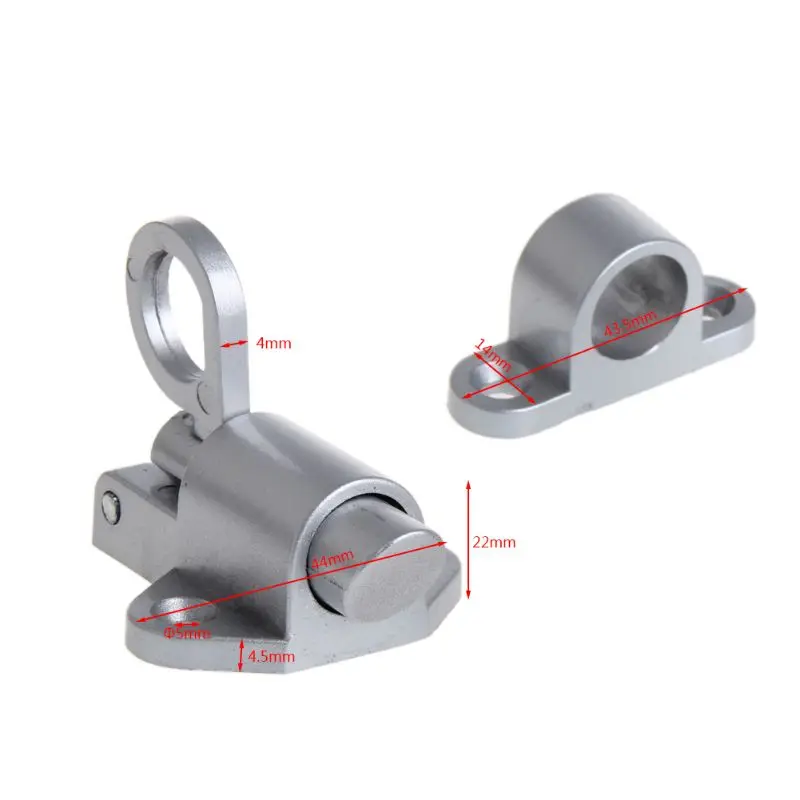 Description Picture 3 of itemLXAF Self Locking Gate Sp Bounce Door Bolt Aluminum Hasp for Latch Auto Door Lock for Metal Wooden Door Easy to Install