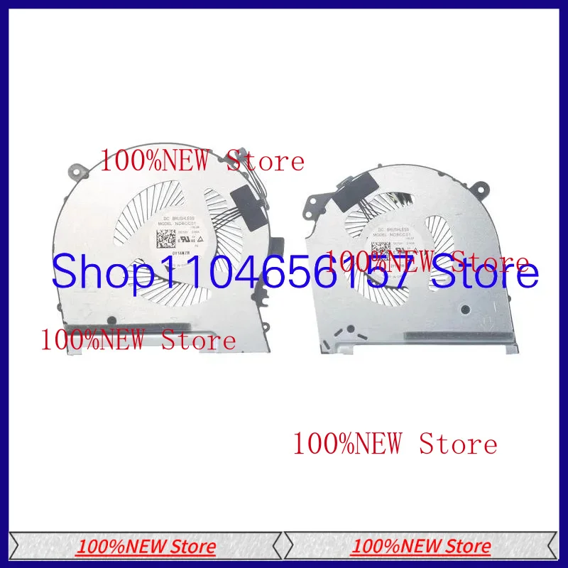 Ventilateur de refroidissement CPU/GPU pour ordinateur portable J ND8CC01 DV12V 0.60A -18L06 -18L07 4 broches pour HP OMEN 15-DH TPN-C143 15-DH0161TX DH0015NR 80W