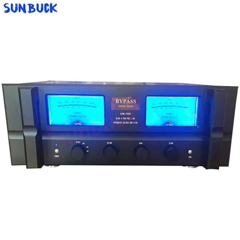 SUNBUCK Fully Symmetrical Differential FET DC Servo Negative Feedback RCA XLR Preamp 2 Stereo 320W Class A Post Amplifie