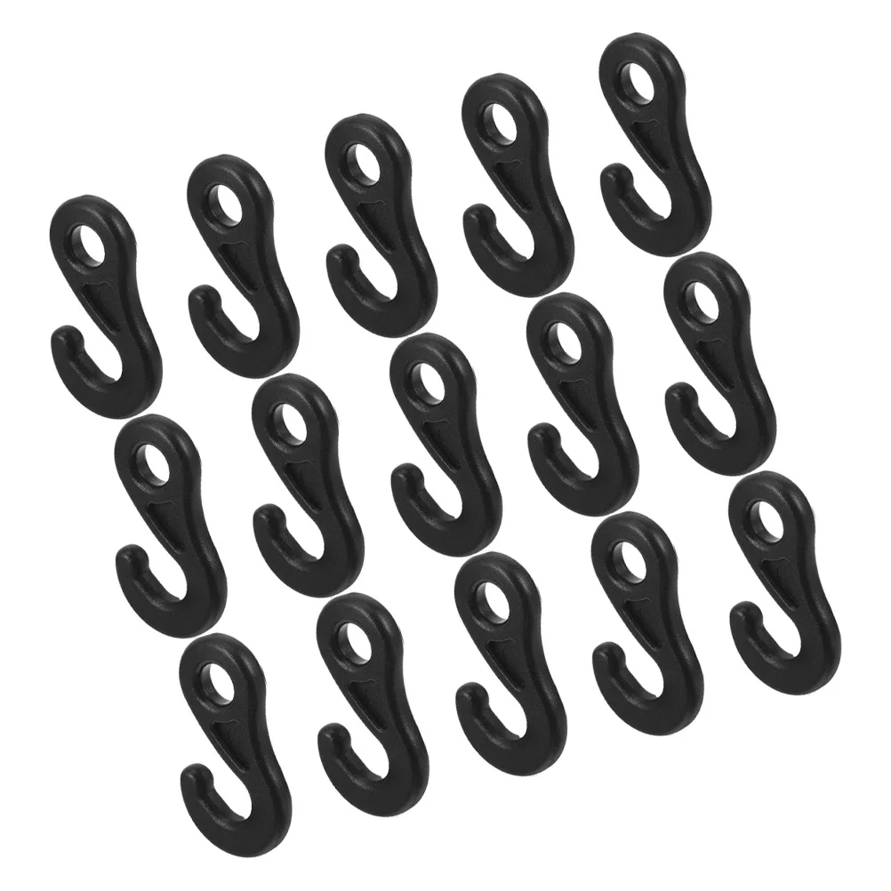 

15Pcs Outdoor Tent Hooks Plastic Lightweight Hanging Hooks for Camping Hiking Tent Setup Rope Holder Lamp Hanger