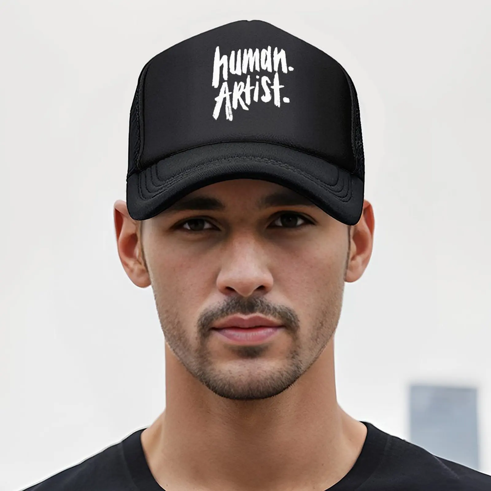 الفنان البشري - قبعة بيسبول مضادة للذكاء الاصطناعي لملابس الجولف، قبعة سائق الشاحنة، قبعة جولف أصلية للفتيات والرجال #5