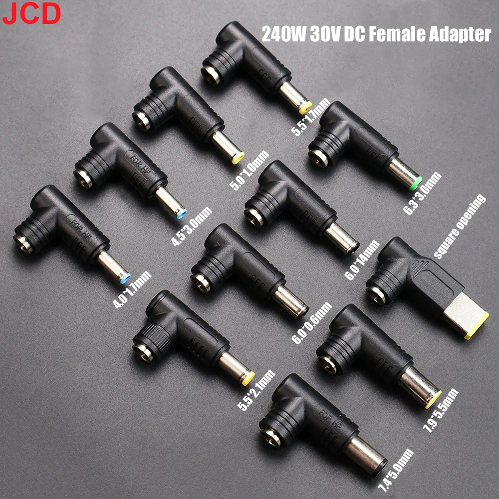 240W Universal Dc Power Adapter Connector 5.5x2.5mm to 7.9x5.5 7.4x5.0 6.5x4.4 6.0x3.7 5.0x3.0 Plug Laptop Charger Converter ﻿