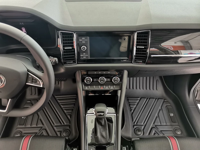 Use for Skoda Kodiaq Car Carpet Skoda Kodiaq Car Floor Mats Skoda Kodiaq Full Set Trim to Fit for Kodiaq Waterproof Floor Mats