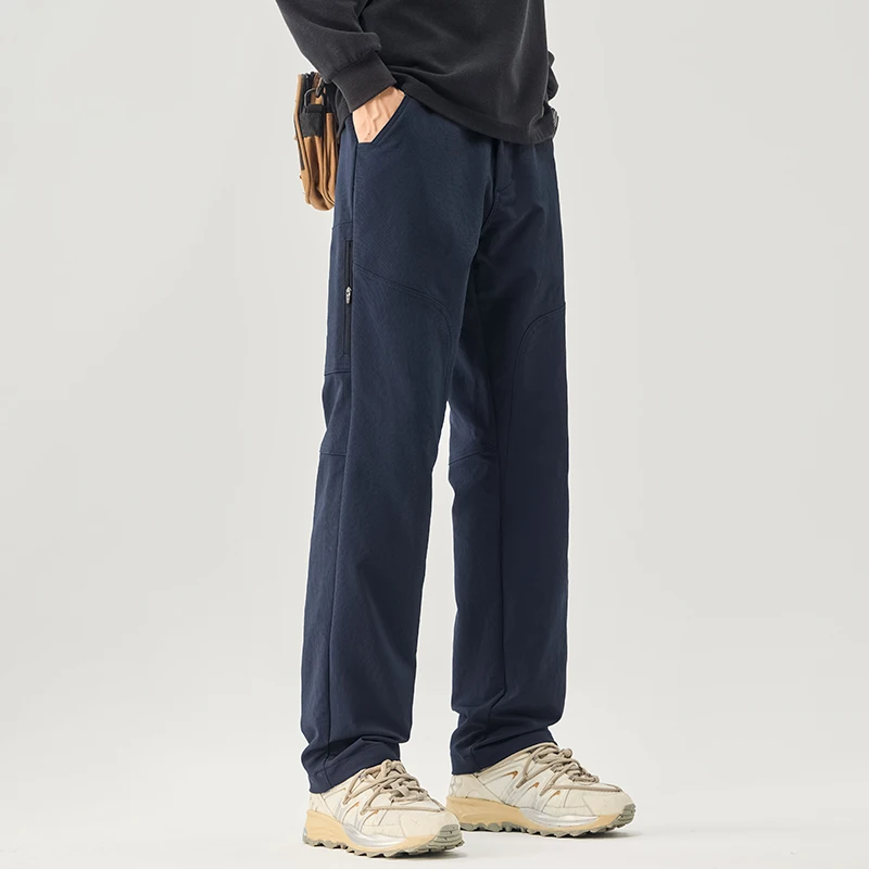 

GIOIOMen's повседневные брюки, 2025 новых свободных прямых широких мужских брюк в американском стиле