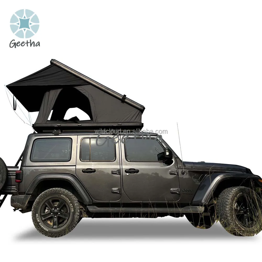 

WildCloud 4wd Triangle Raised Roof Top Tent Elevated Roof Top Tent Car Raised Triangle Roof Top Tent for Outdoor Camping