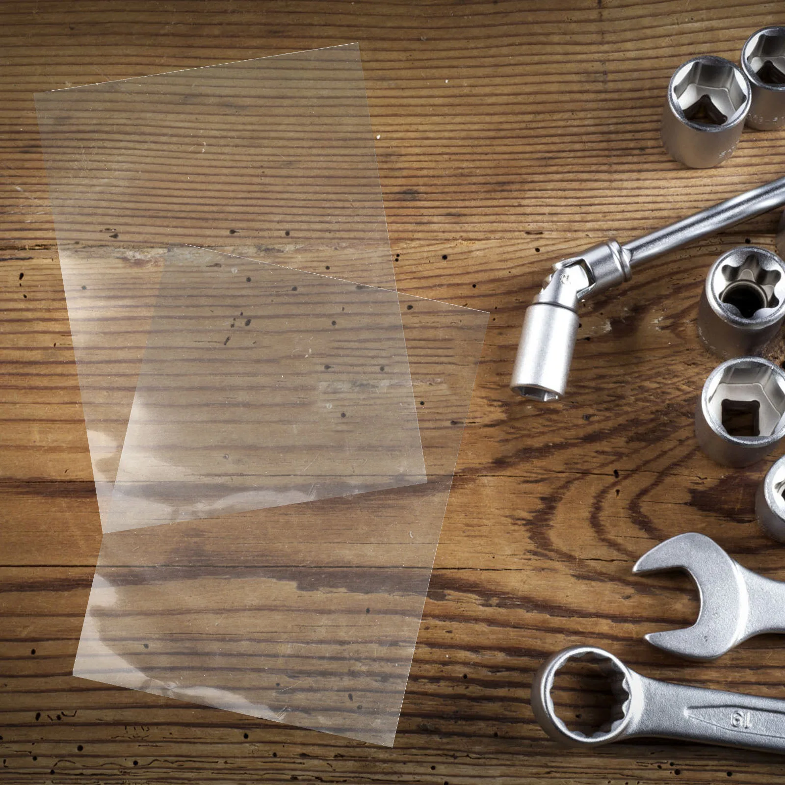 10 Sheets High Transparency Double Sided Adhesive Sheet Clear Strong Tape for DIY Crafts Poster Removable Double Sided Tape