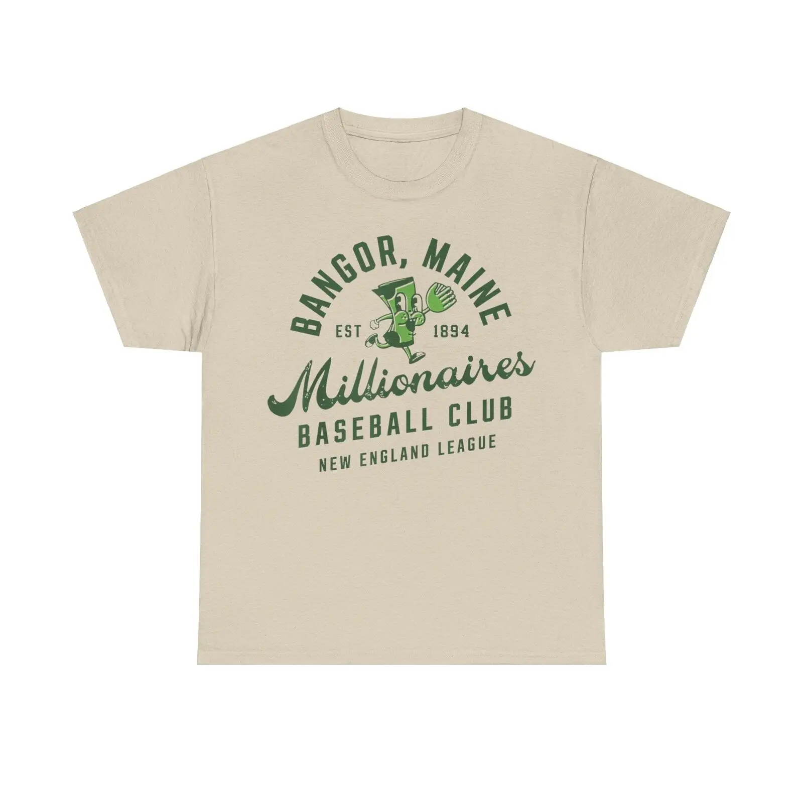 Bangor Millionaires Maine Nostalgic Retro Baseball T shirt