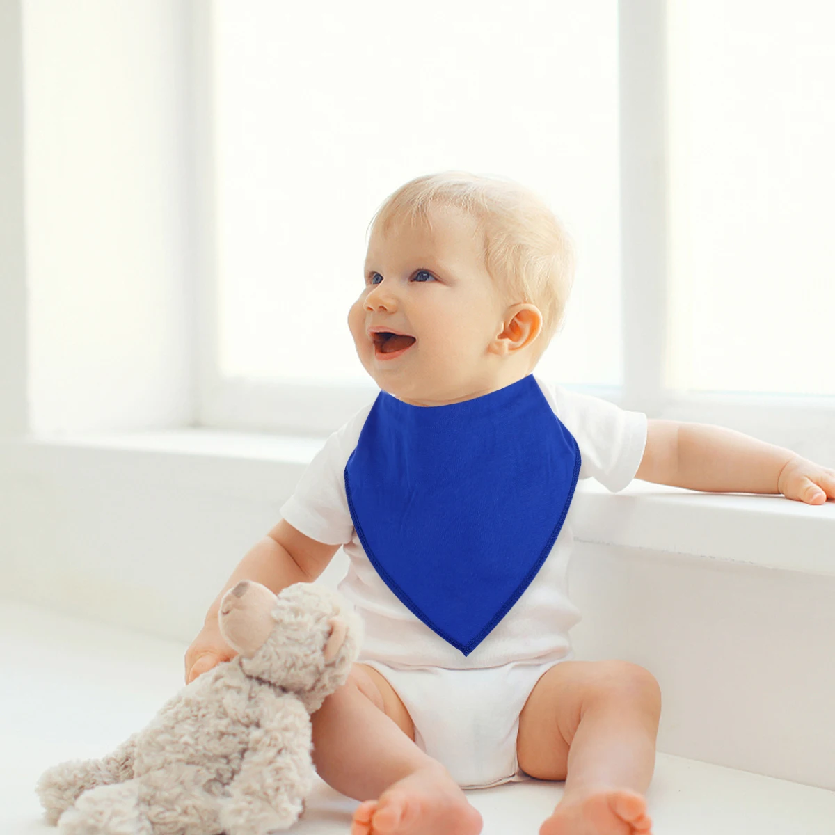 

6 pcs Baby Bandana Bibs Absorbent Drool Newborn Saliva Towel 0-36 Months Reusable Washable Gift for Mom Friends