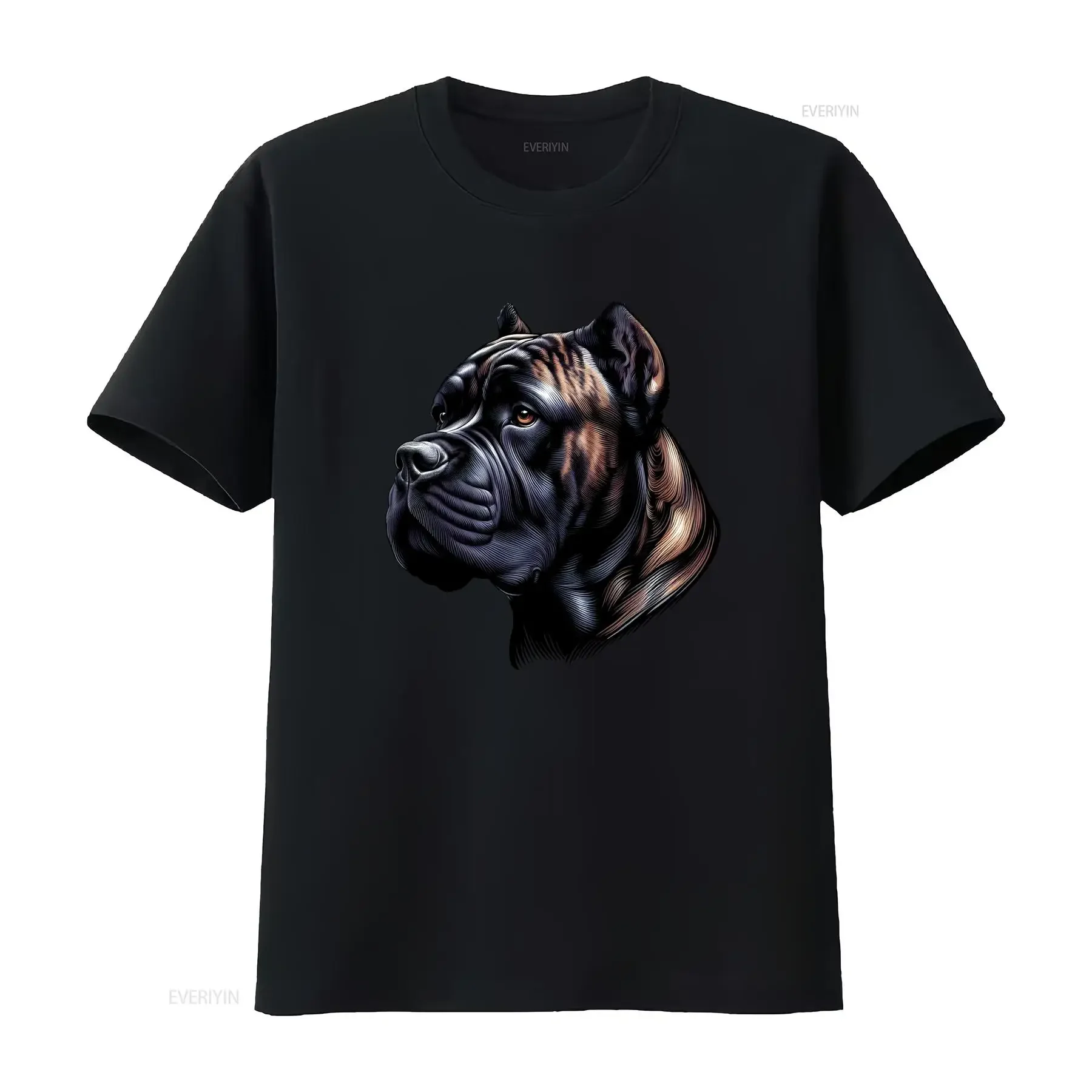 Camiseta Branca Perro de Presa Canario com Design de Cão, Presente Artístico, Todos os Tamanhos, Vintage, Lavada, Esticada, Streetwear, Confortável