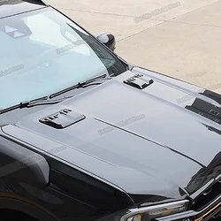 2Pcs Carbon Fiber Car Air Flow Intake Hood Scoop Bonnet Vent Cover Decorative Protective CoverFit For Ford Ranger T9 2023 2024