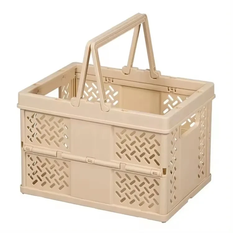 Desktop Cartoon Folding Storage Basket Mini Makeup Storage Box Ins Wind Multi functional Dormitory Portable Storage Basket