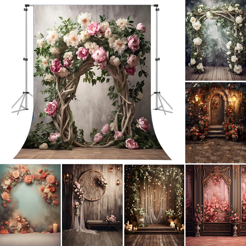 

Beenle Photography Background Floral Adult Maternity Art Portrait Photo Backdrop Newborn Baby Shower Birthday Decor Photo Studio