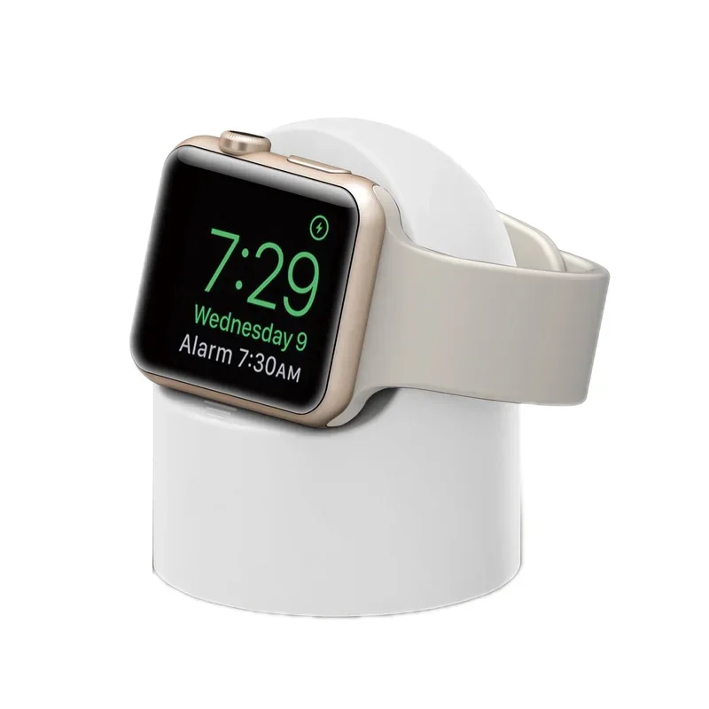 Charger Stand Mount Silicone Dock Holder for Apple Watch Series 6/5/4/3/2/1 44mm/42mm/40mm/38mm Charge