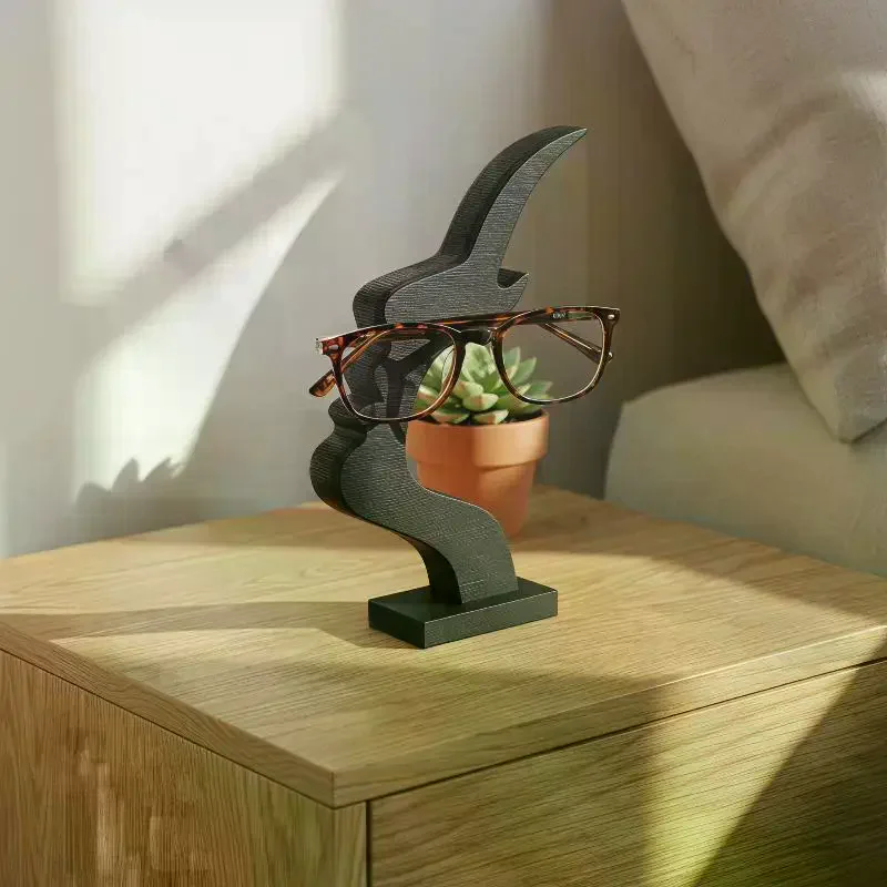 3D Printed Abstract Human Face Eyeglass Stand Minimalist Decor Glasses Display Holder For Bedroom Office Desk Decor Use