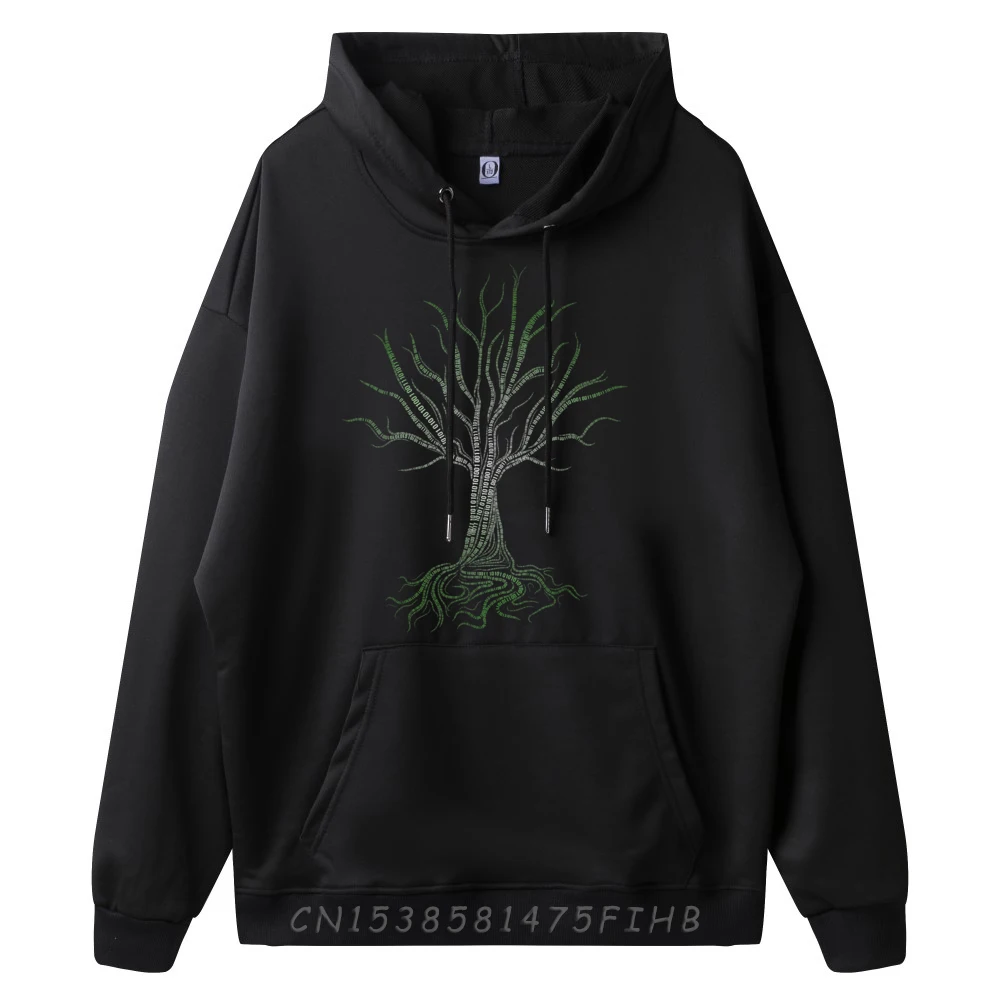 Original Binary Tree Computer Coding Programmer Xs Graphic Pullover Hoodies Streetwear Aesthetic