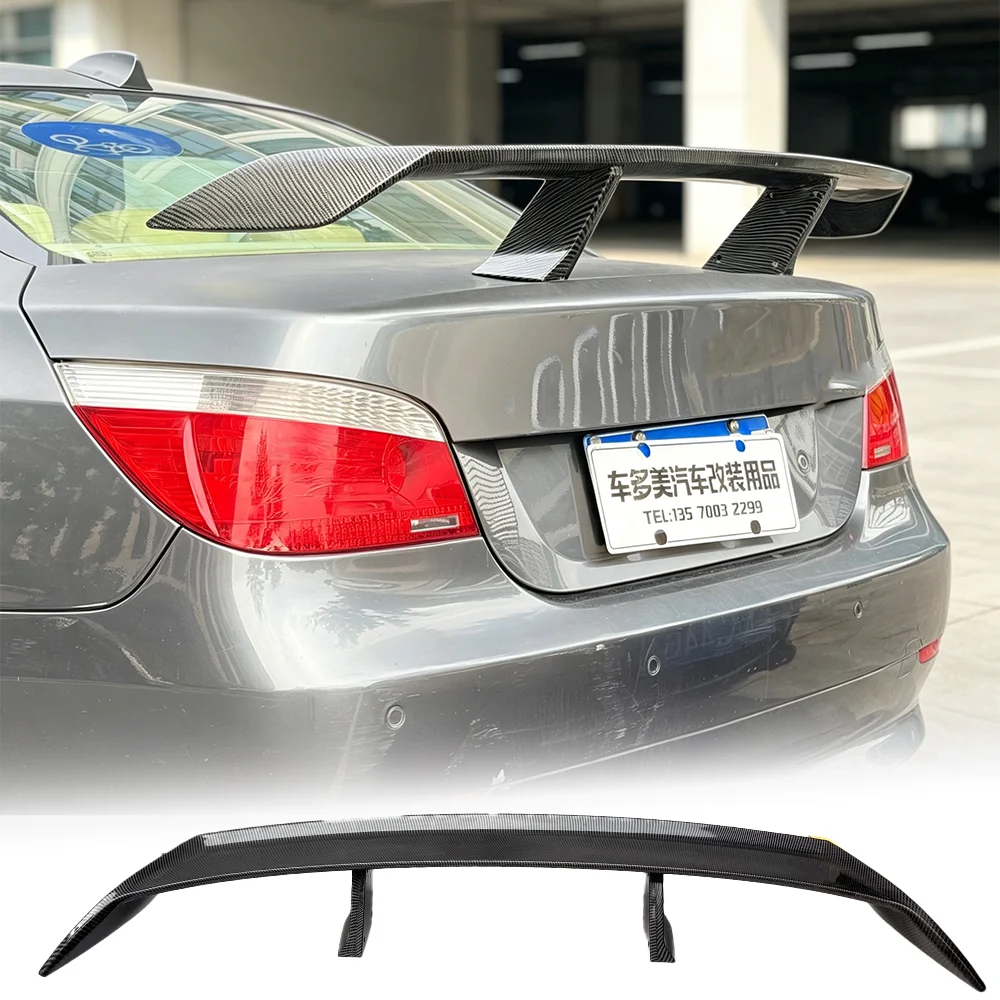 Suitable for BMW 5 Series E60E39E34 100% carbon brazed rear spoiler rear trunk top wing rear wing sedan modification accessories
