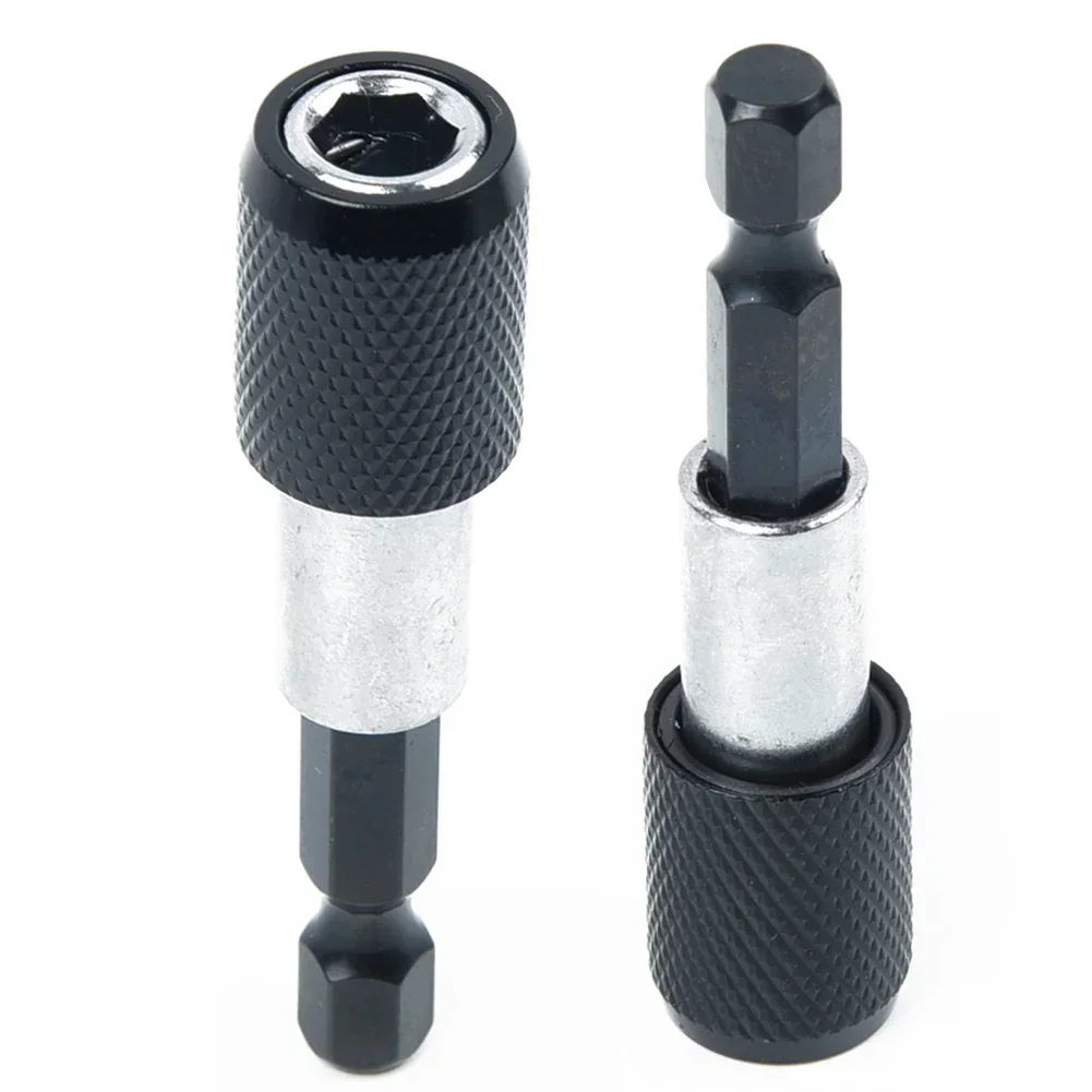 Pemegang mata obeng Hex, peralatan listrik konversi kepala 1/4 "60mm, sekrup bor lepas cepat