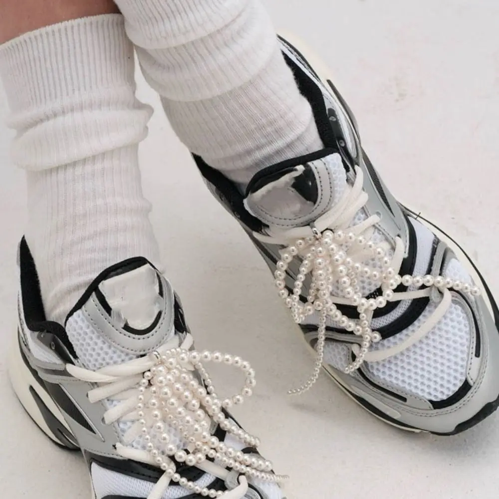 

Fashion Beaded Bow Beaded Pendant Bow Ins Shoe Chain Sneakers Handmade Shoe Buckle