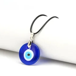 FSUNION Vintage Turkish Blue Evil Eye Pendant Choker Necklace Lucky Clavicle Chain  Party Jewelry For Women 2025 Gifts