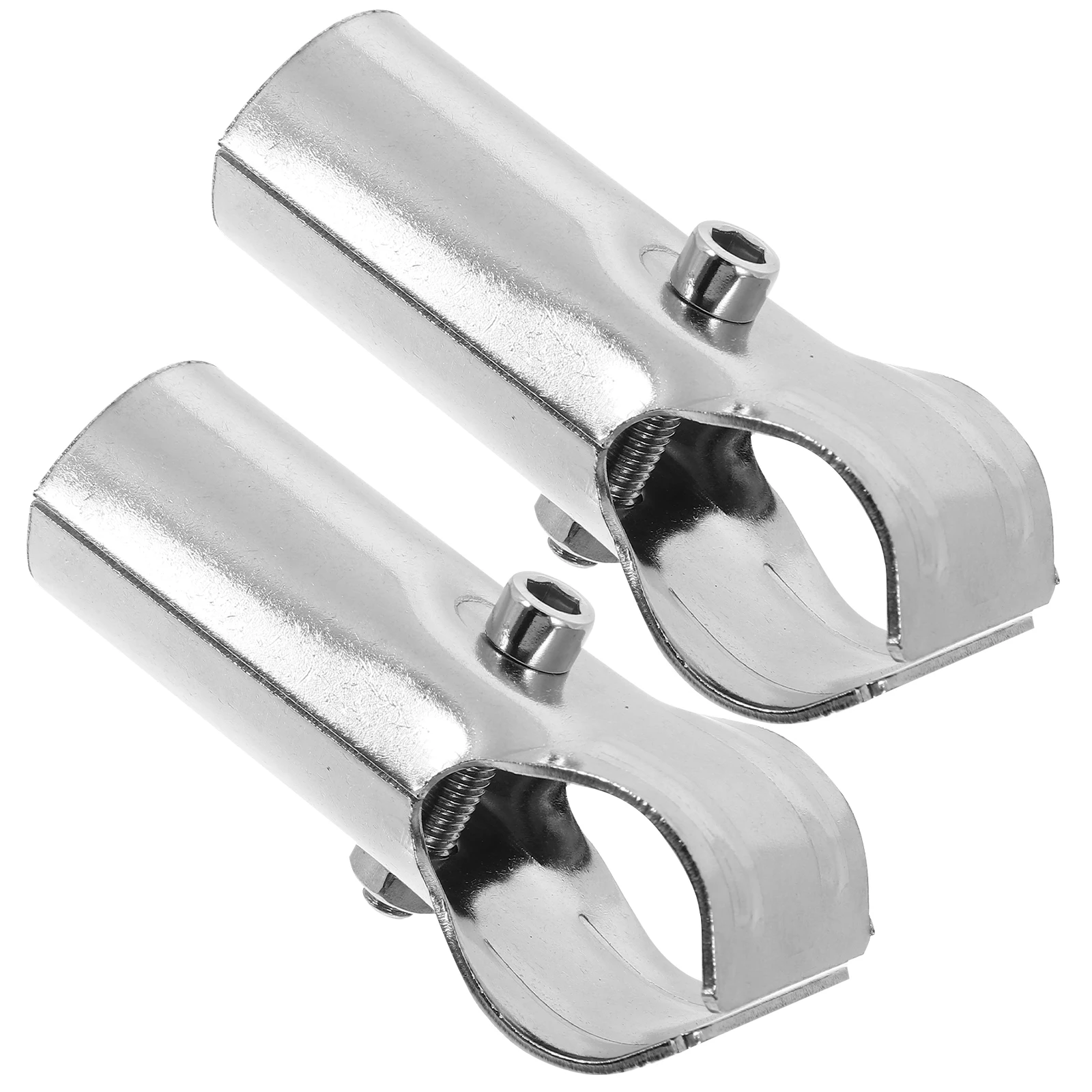 

2pcs Pipe Galvanized Tube Connector Pipe Connecting Clamps for Greenhouse Platform Metal Joint Clamps Adapter Repair