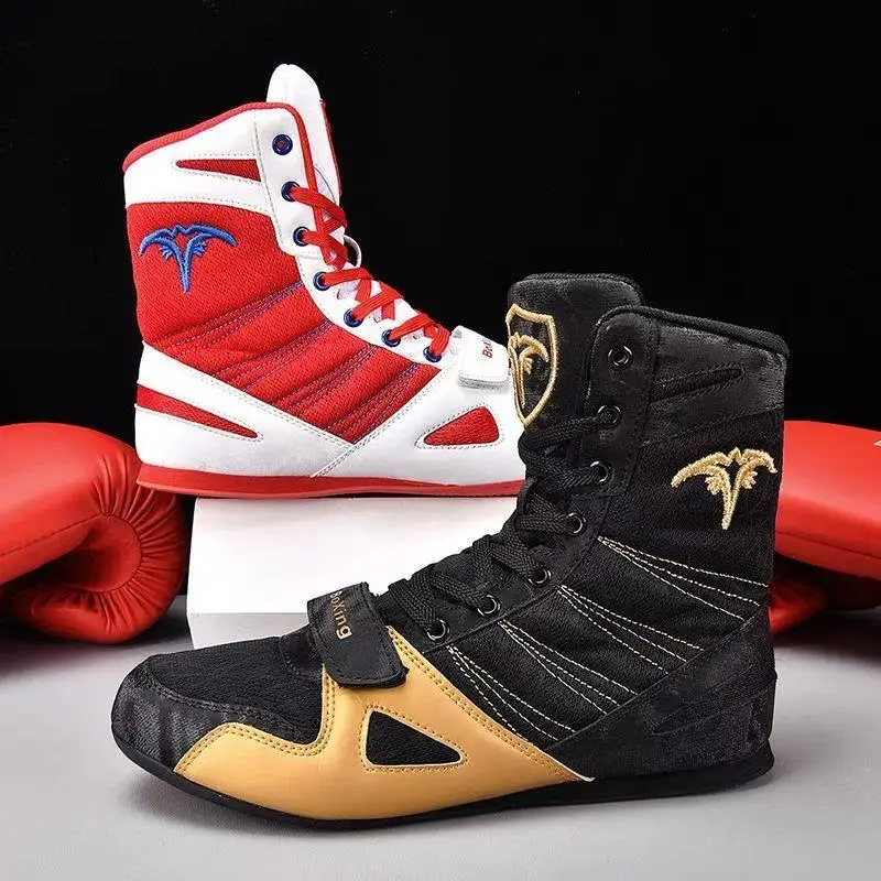 Unisex-Wrestling-Schuhe, Boxschuhe, langlebige Box-Kampfschuhe, Unisex, bequemer, rutschfester Fitness-Trainingsschuh