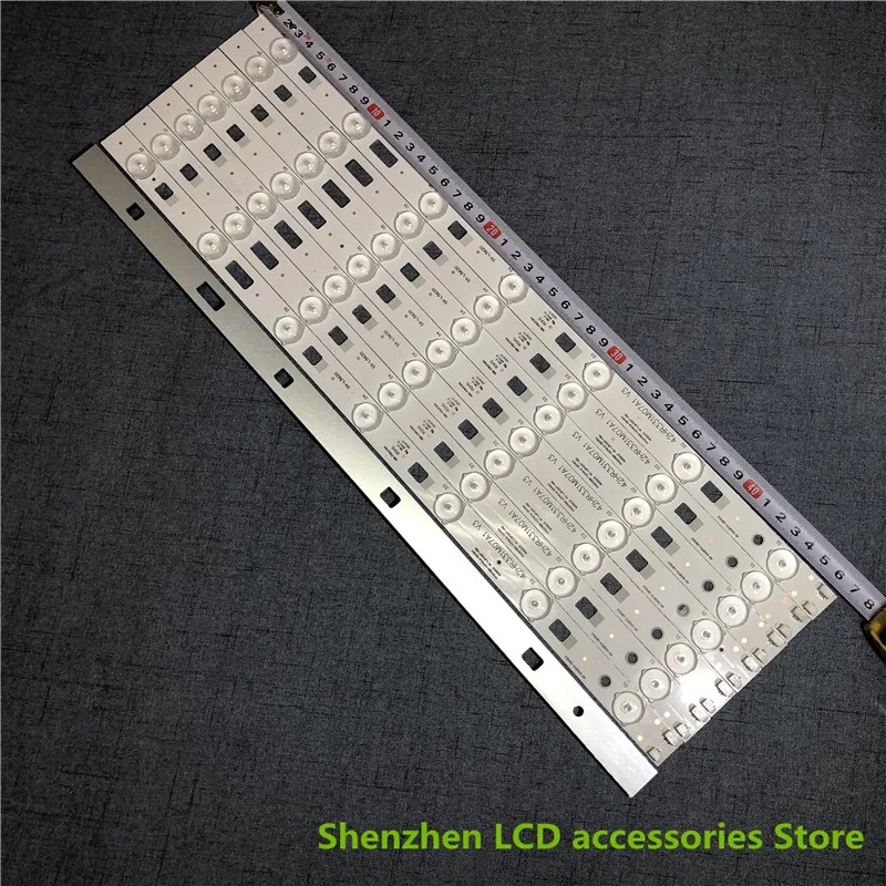 Оригинальная светодиодная лента, 8 шт., для световой панели L42F1600E 40-D4287A-LBA2 42HR331M07A1 4C-LB4207-YH6 4C-LB4207-HQ1 3 В 47 см
