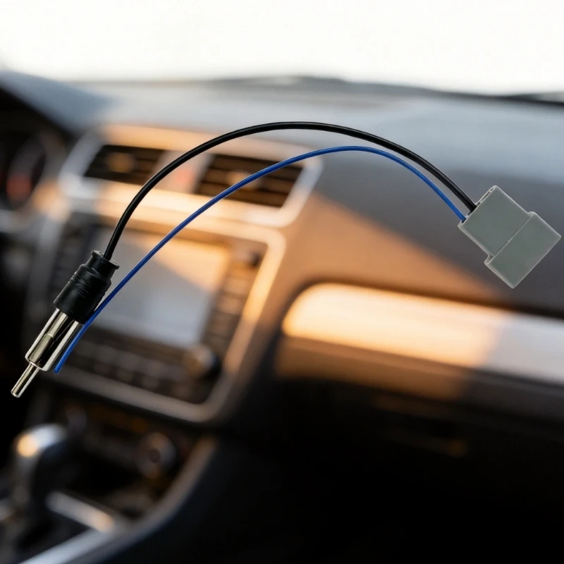 Vehicle Antenna Adapter Cable, Short 24Cm/9.45Inch Radio for Japanese Car Connection Repair and Replacement Tasks Daily