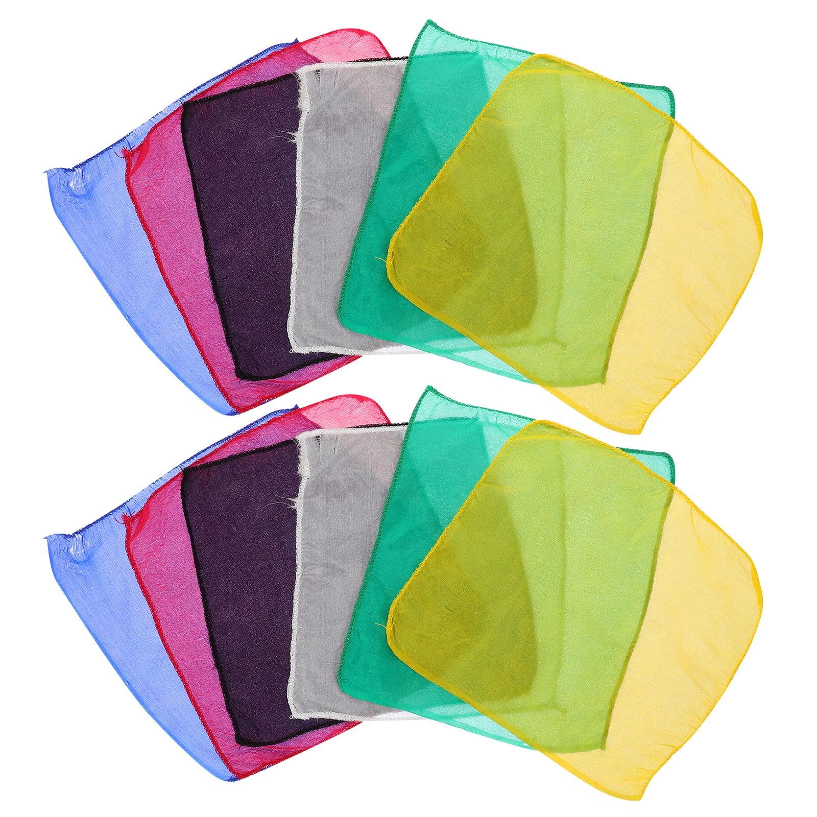 

12Pcs Magician Scarf Colorful Funny Trick Scarf for Stage Performance Party Prop Magician Accessory Party Prop