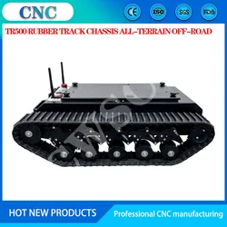 TR500 rubber track chassis, all-terrain off-road, outdoor shooting patrol robot, load 50kg+, support secondary development