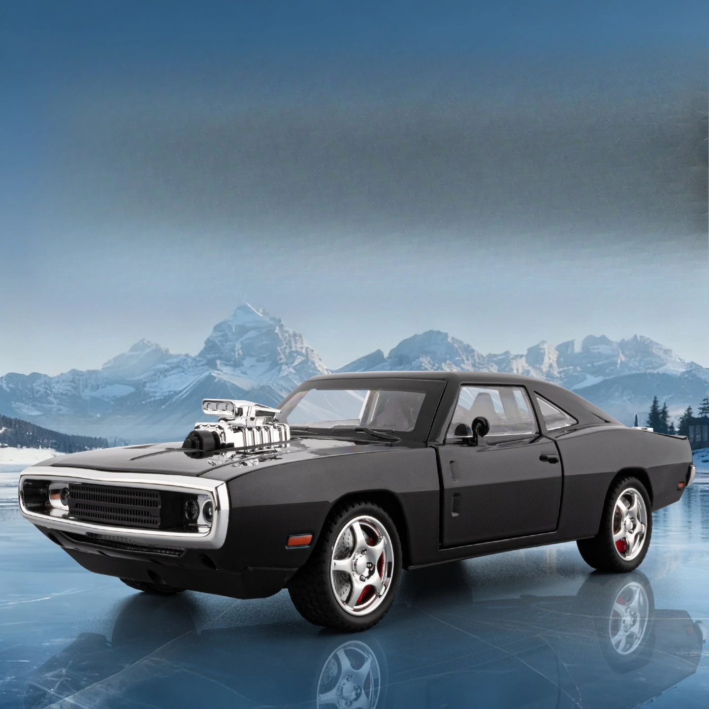 

Che Zhi 1:24 Speed Chicken 1970 War Horse Charger Children's Toys Simulation Alloy Car Model Collection Ornament