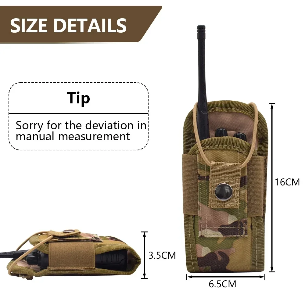 مول راديو اسلكية تخاطب الحقيبة الخصر حقيبة حامل جيب المحمولة البيني الحافظة حقيبة حمل للصيد التخييم بالجملة