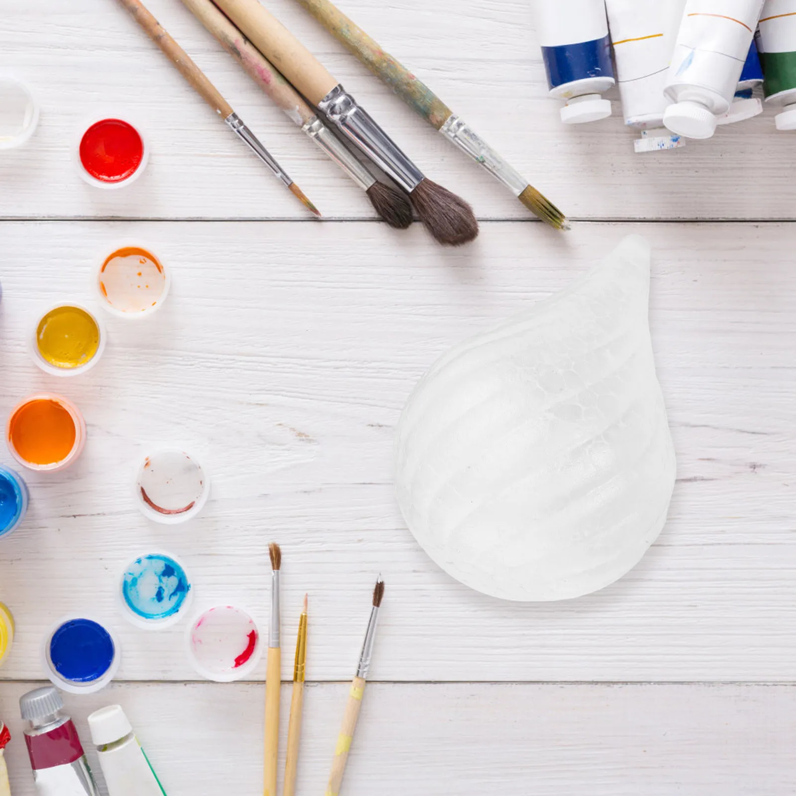 

6Pcs Polystyrene Foam Balls White Water Drop Shape Smooth Spheres for DIY Christmas Craft Home School Art Projects Supplies