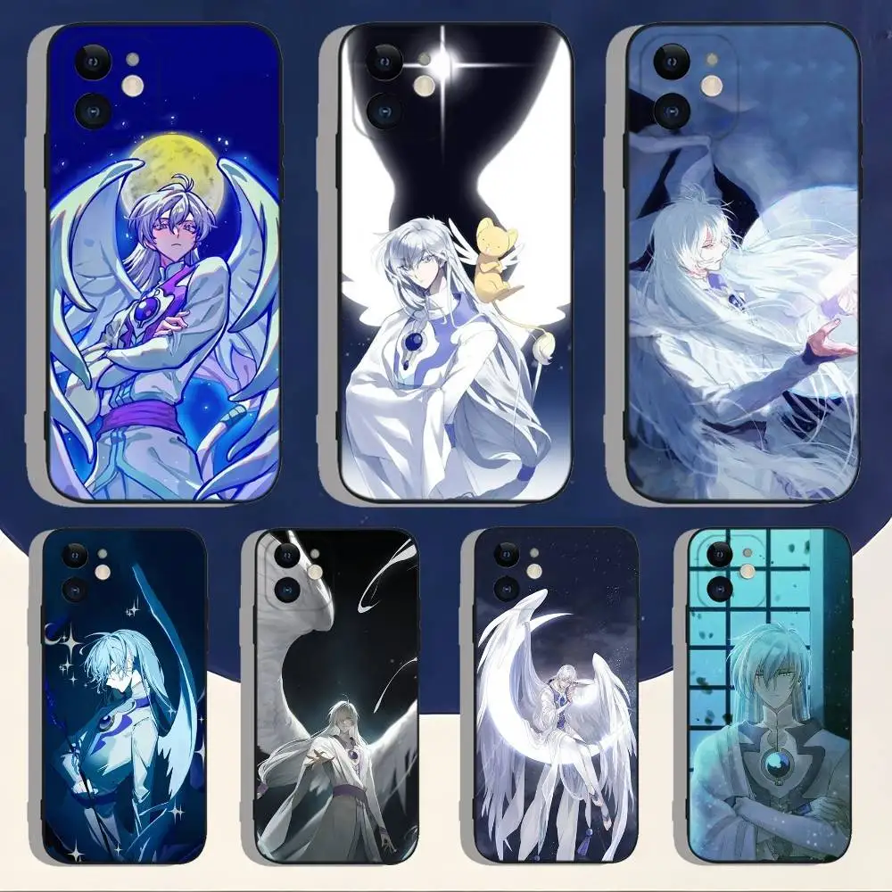

Cardcaptor Sakura Yue Phone Case For iPhone 16,15,14,13,12,11,Pro,Max,Plus,X,XS,XR,SE,8,7,Mini,Soft Silicone Black Case